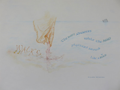 Sheila N, walks, calligraphy.JPG